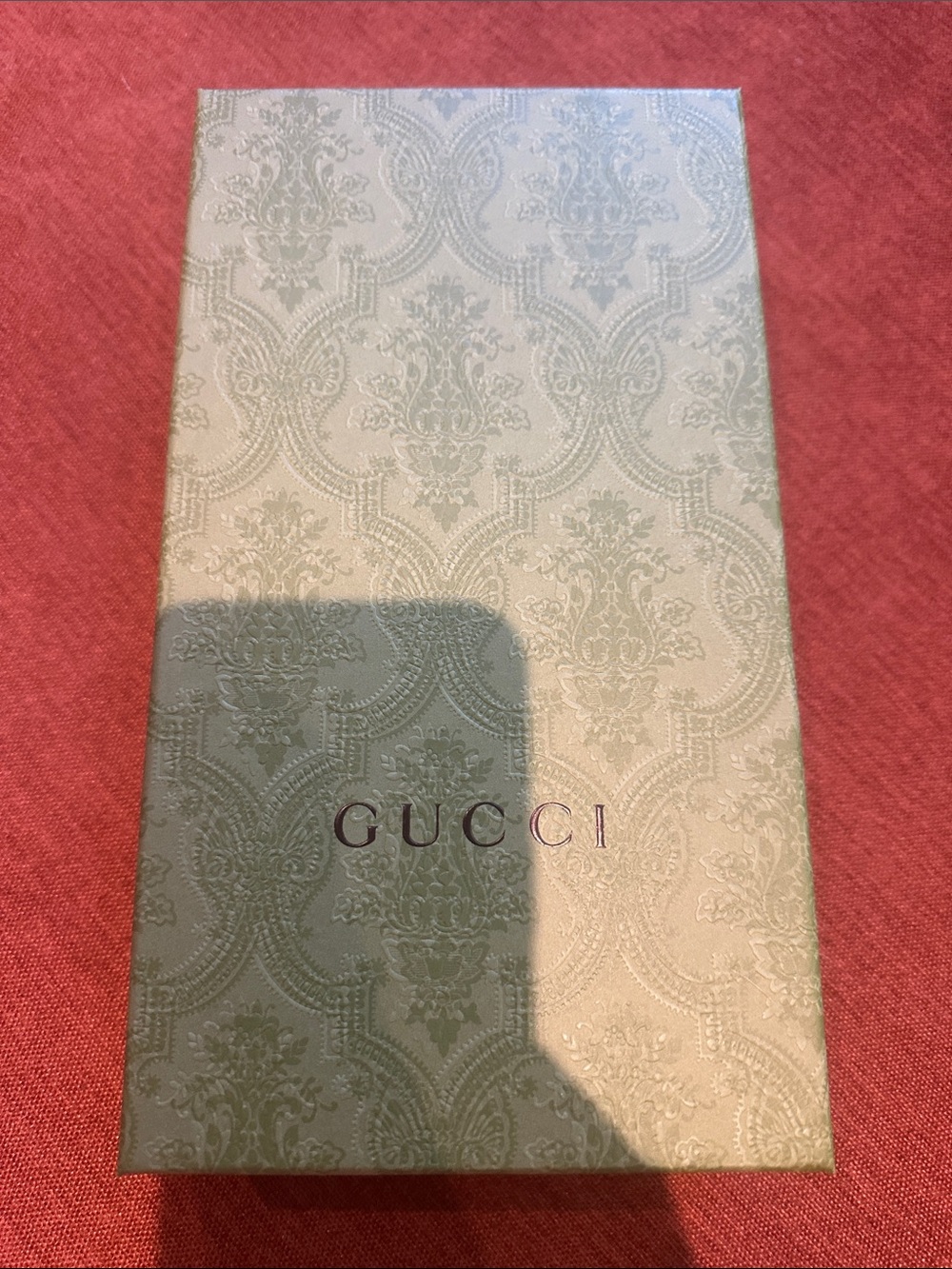 NWT Gucci Cream Silk Shaw/Scarf with Red and Green Web Stripe - Picture 8 of 10